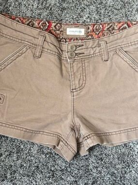 Maurices Tan High-Rise Casual Shorts